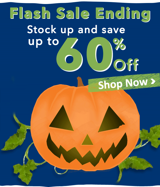 Flash Sale
Stock up and save up to 60% off
Shop Now >
