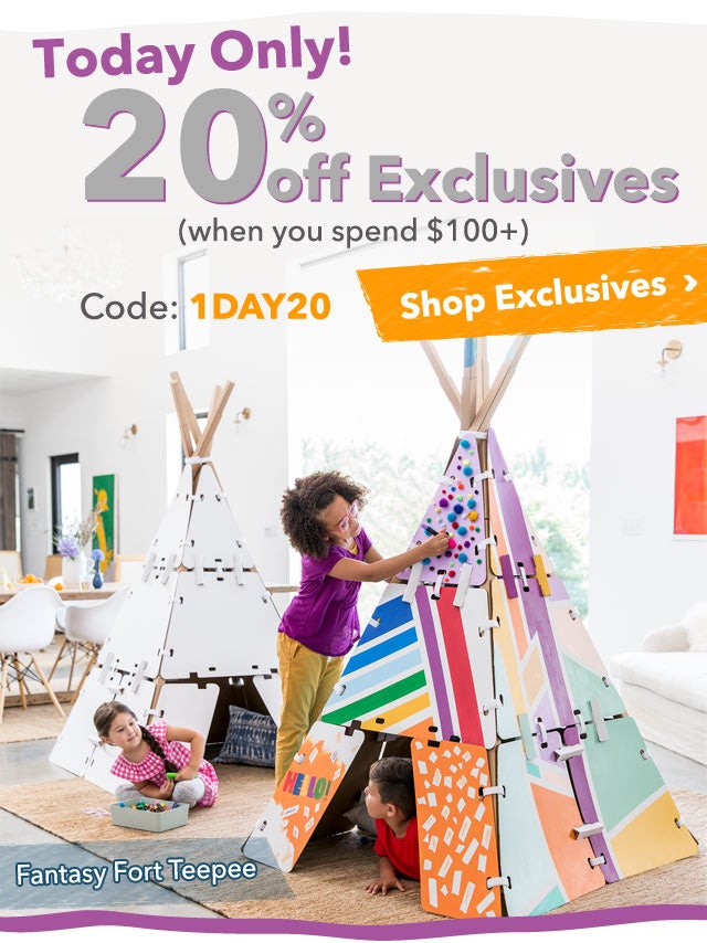 Today Only! 20% Off Exclusives (when you spend $100+)
Shop Exclusives >
Code: 1DAY20