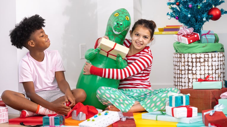 Children excited for the holidays Children excited for the holidays