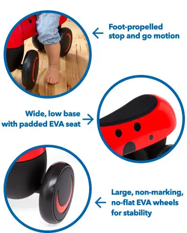 Foot to Floor Ladybug Ride-On