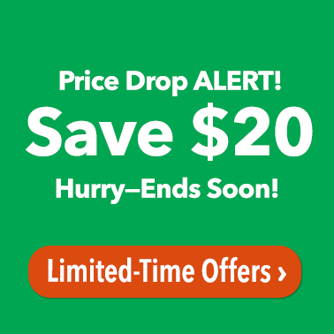  Price Drop Alert Save $20 Hurry-Ends Soon! Shop Limited-Time Offers >