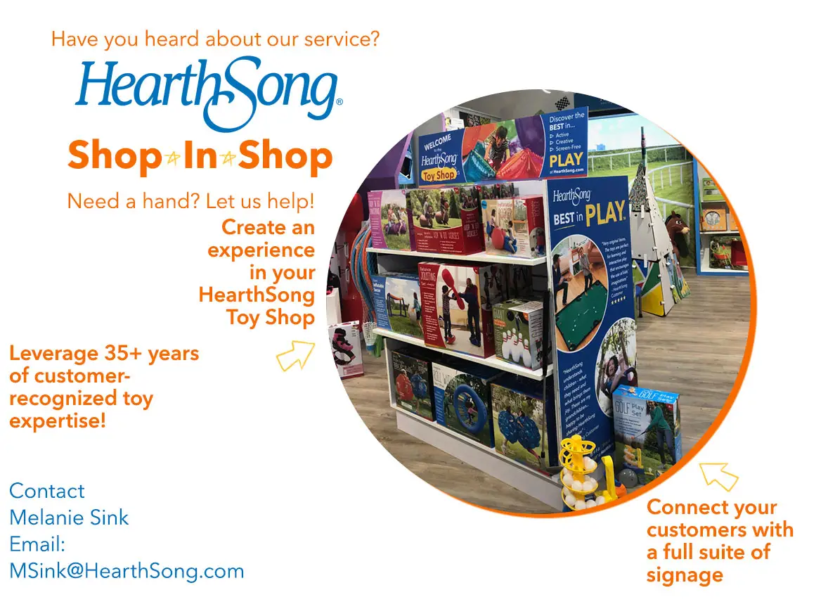 image of a Hearthsong's Shop In Sop pop-up display